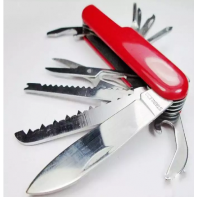 Folding Pocket Multitool Knife Swiss Army Style Outdoor 11 Function